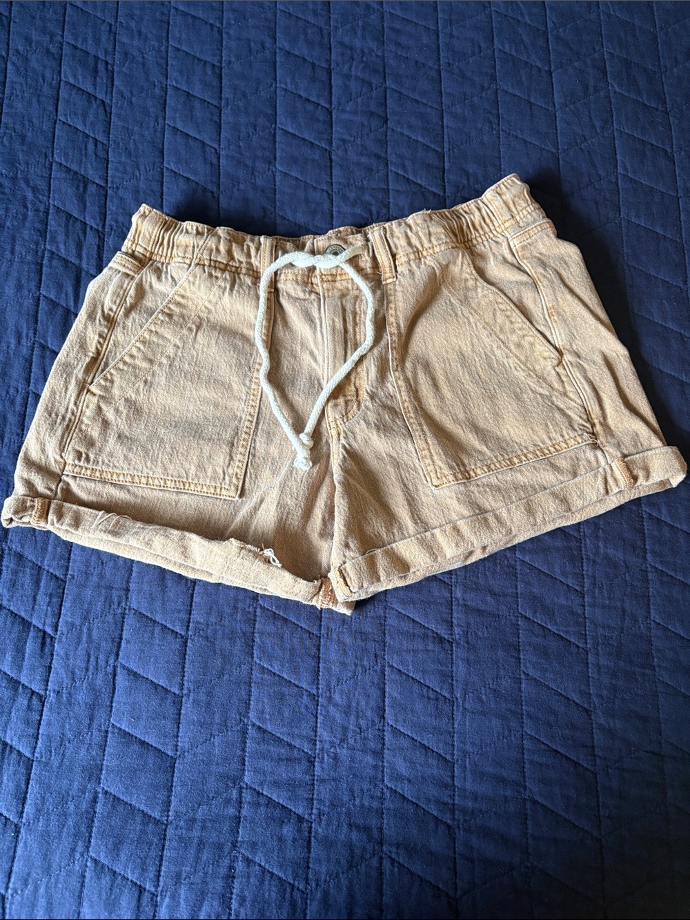 American Eagle Outfitters Tan Drawstring Casual Shorts